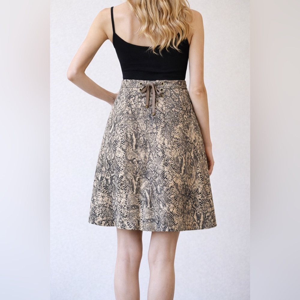 Rebecca Taylor Snakeskin Print skirt sz2